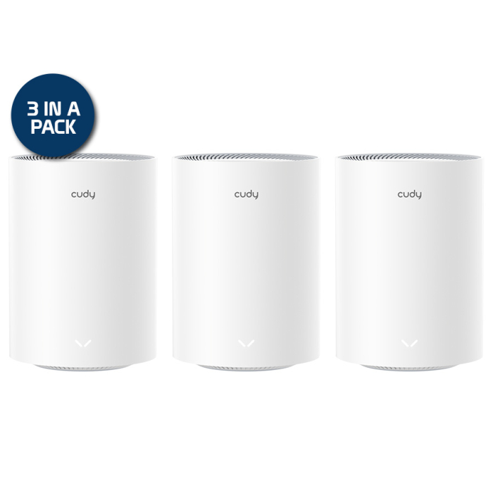 Cudy Dual Band WiFi 6 3000Mbps Multi-Gigabit Mesh 3-Pack | M3000 (3-Pack)